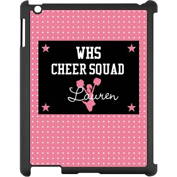 Custom Cheer iPad Case Black iPad Snap-on Case