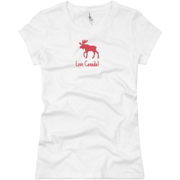 Love Canada Junior Fit Basic Bella Favorite Tee