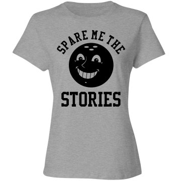Spare Me Junior Fit Bella 1x1 Rib Ringer Tee