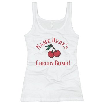 Eric's Bomb Rhinestones Junior Fit Bella Slit V-Neck Tee