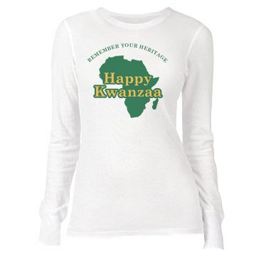 Happy Kwanzaa Junior Fit Bella Long Sleeve Thermal Tee