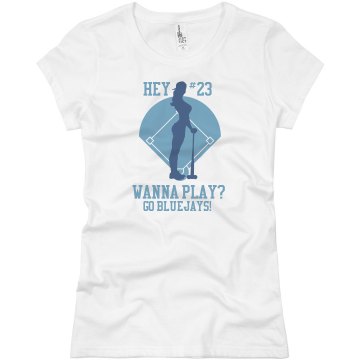 Sexy Baseball Girlfriend Junior Fit Basic Bella Favorite Tee