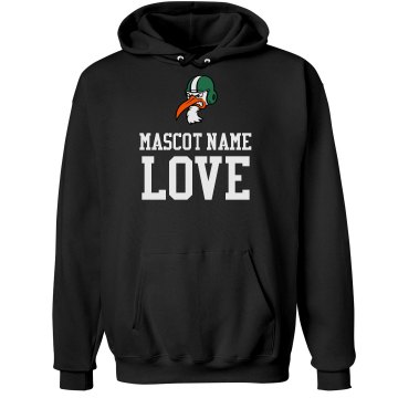 Hurricane Football Love Unisex Gildan Heavy Blend Hoodie
