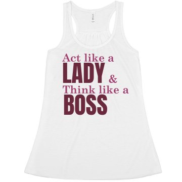 Fancy Act Like A Lady  Misses Bella Flowy Boxy Lightweight Crop Tank