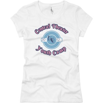 Youth Theater Camp Tee Junior Fit Basic Bella Favorite Tee