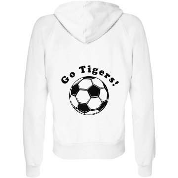 Soccer Mom Junior Fit Bella Fleece Raglan Zip Hoodie