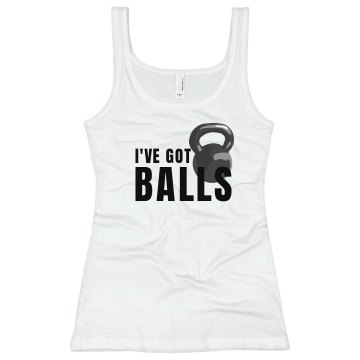 I've Got Balls Alo Women's Bamboo Racerback Tank Top