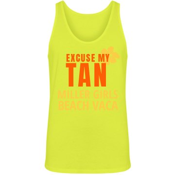 Beach Vacation Tank Unisex American Apparel Neon Tank