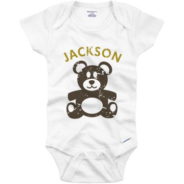 Distressed Teddy Onesie Infant Gerber Onesies