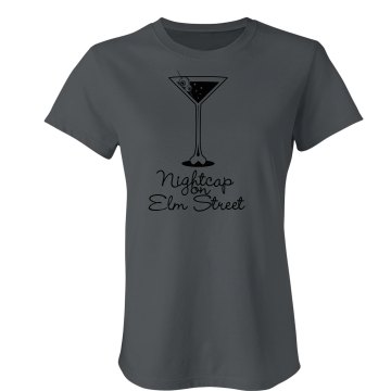 Nightcap on Elm Street Junior Fit Bella Sheer Longer Length Rib Tee