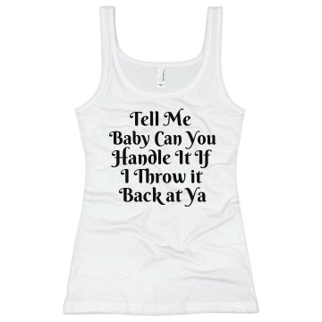 Can You Handle It Junior Fit Bella Sheer Longer Length Rib Tank Top