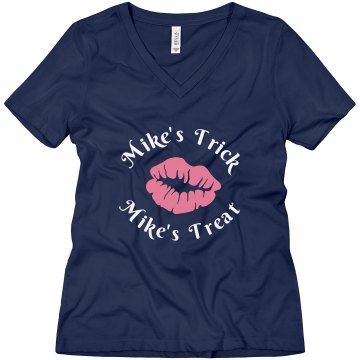 Mike's Trick Misses Relaxed Fit Bella Missy V-Neck Tee