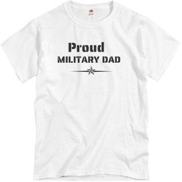 Proud Army Dad Unisex Basic Gildan Heavy Cotton Crew Neck Tee