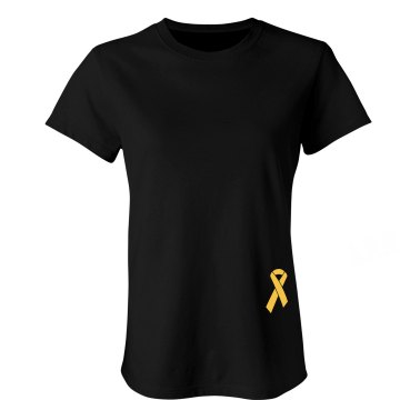Army Wife Junior Fit Bella Sheer Longer Length Rib Tee