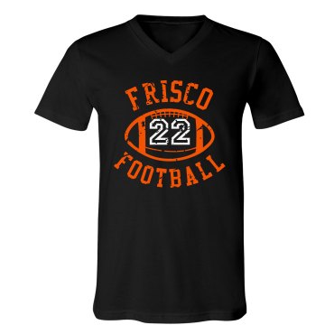 Frisco Football Unisex Canvas V-Neck Jersey Tee