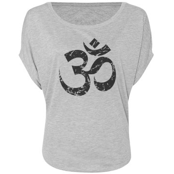 Ohm Flowy Yoga Tee Misses Bella Flowy Draped Sleeve Dolman