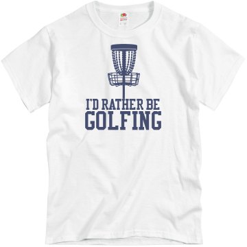 Disc Golf Unisex Basic Gildan Heavy Cotton Crew Neck Tee