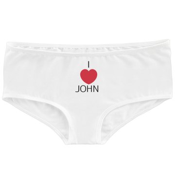 I Love John Thong  Bella Contrast Satin Trim Thong