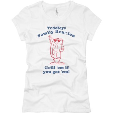 Family Reunion Grill Junior Fit Basic Bella Favorite Tee