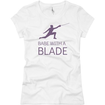 Babe With A Blade Junior Fit Basic Bella Favorite Tee