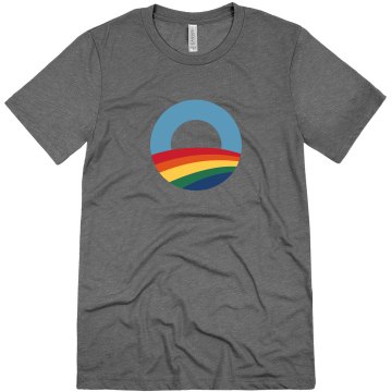 Obama Gay Support Unisex Canvas Triblend Tee
