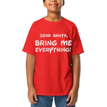 Dear Santa Youth Gildan Ultra Cotton Crew Neck Tee