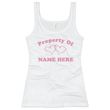 Property of Ben Junior Fit Bella Sheer Longer Length Rib Strap Tank Top