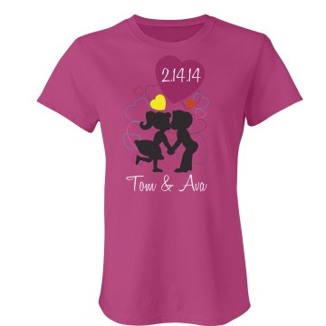 Tom & Ava Junior Fit Bella Sheer Longer Length Rib Tee