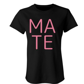 Soul Mates  Junior Fit Bella Crewneck Jersey Tee