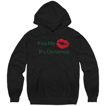 Kiss Me Christmas Unisex Hanes Ultimate Cotton Heavyweight Hoodie