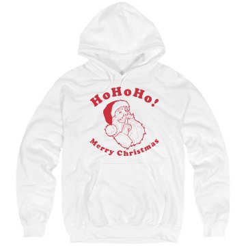 Santa Christmas Hoodie Unisex Hanes Ultimate Cotton Heavyweight Hoodie