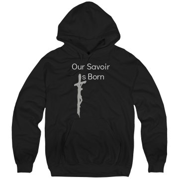 Savior Is Born Christmas Unisex Hanes Ultimate Cotton Heavyweight Hoodie