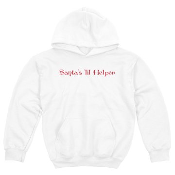 Santas lil Helper Youth Gildan Heavy Blend Hoodie