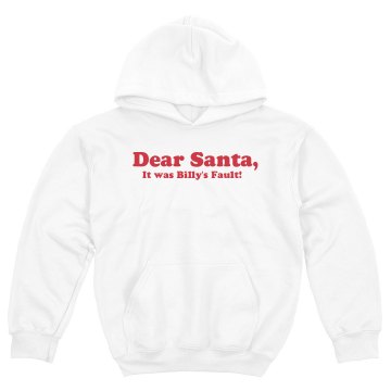 Dear Santa Kids 2 Youth Gildan Heavy Blend Hoodie