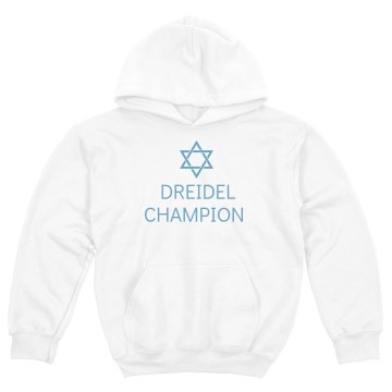 Dreidel Champ Hanakkah Youth Gildan Heavy Blend Hoodie