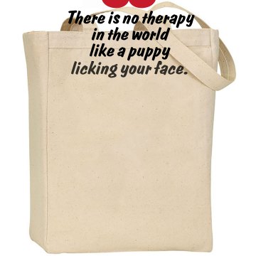 Puppy Therapy Liberty Bags Canvas Tote