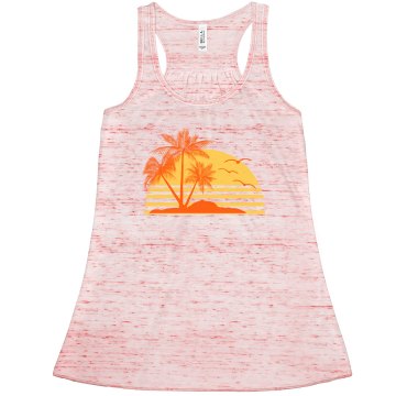 Sunset On Tank Misses Bella Flowy Lightweight Tank