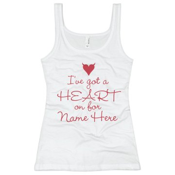 Heart On Bella Junior Fit Contrast Satin Trim Cami
