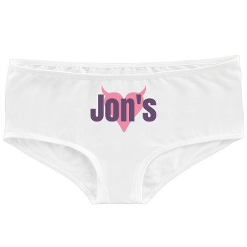 Jon's Bella Contrast Satin Trim Thong
