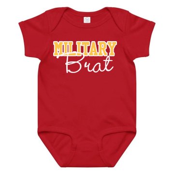 Marine Brat Onesie Infant Rabbit Skins Lap Shoulder Creeper