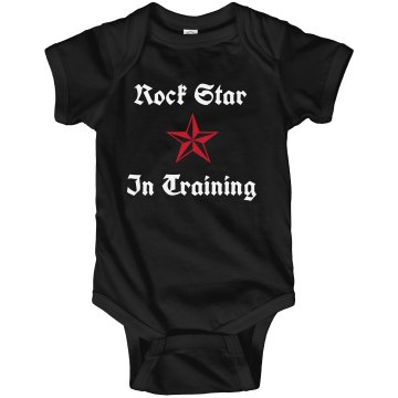 Young Rock Star Training Infant Rabbit Skins Lap Shoulder Creeper