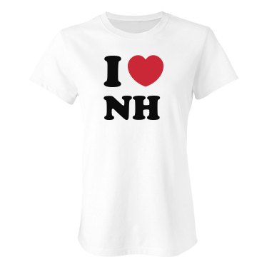 i love ny Junior Fit Bella Sheer Longer Length Rib Tee