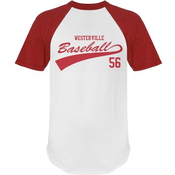 Westerville Baseball Unisex Anvil Ringer Tee