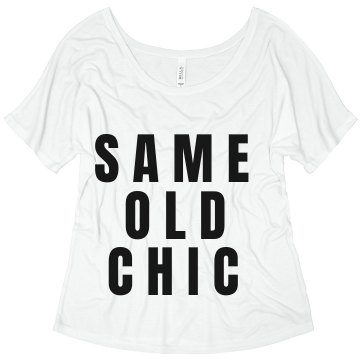 Same Old Chic Misses Bella Flowy V-Neck Half-Sleeve Tee
