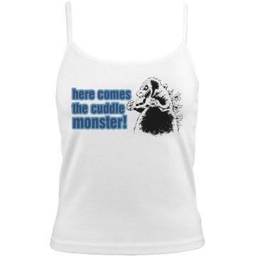 Cuddle Monster Bella Junior Fit Contrast Satin Trim Cami
