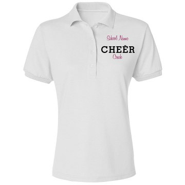 Cheer Captain Polo Misses Relaxed Fit IZOD Silkwash Stretch Polo