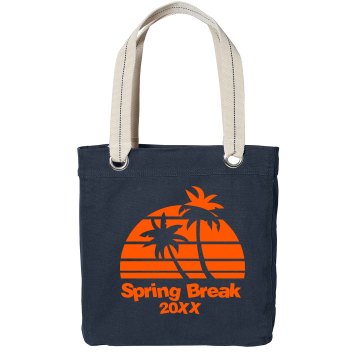 Spring Break Bag Port Authority Color Canvas Tote