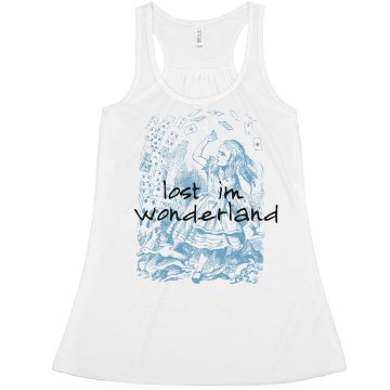 Lost In Wonderland Misses Bella Flowy Boxy Lightweight Crop Tank