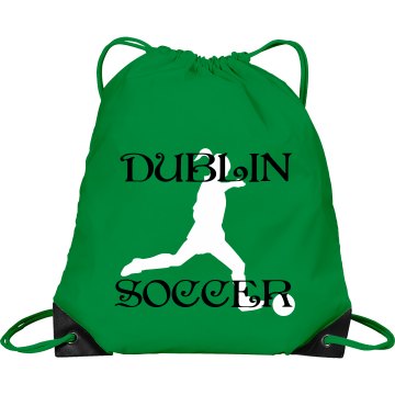 Dublin Soccer Bag Port & Company Drawstring Cinch Bag