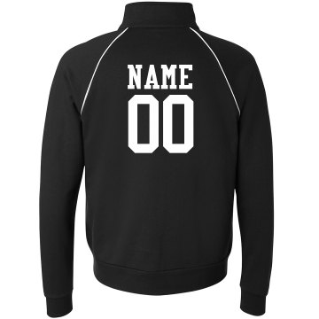 Casual Wrestling Jacket Unisex Canvas Fleece Full Zip Track Jacket